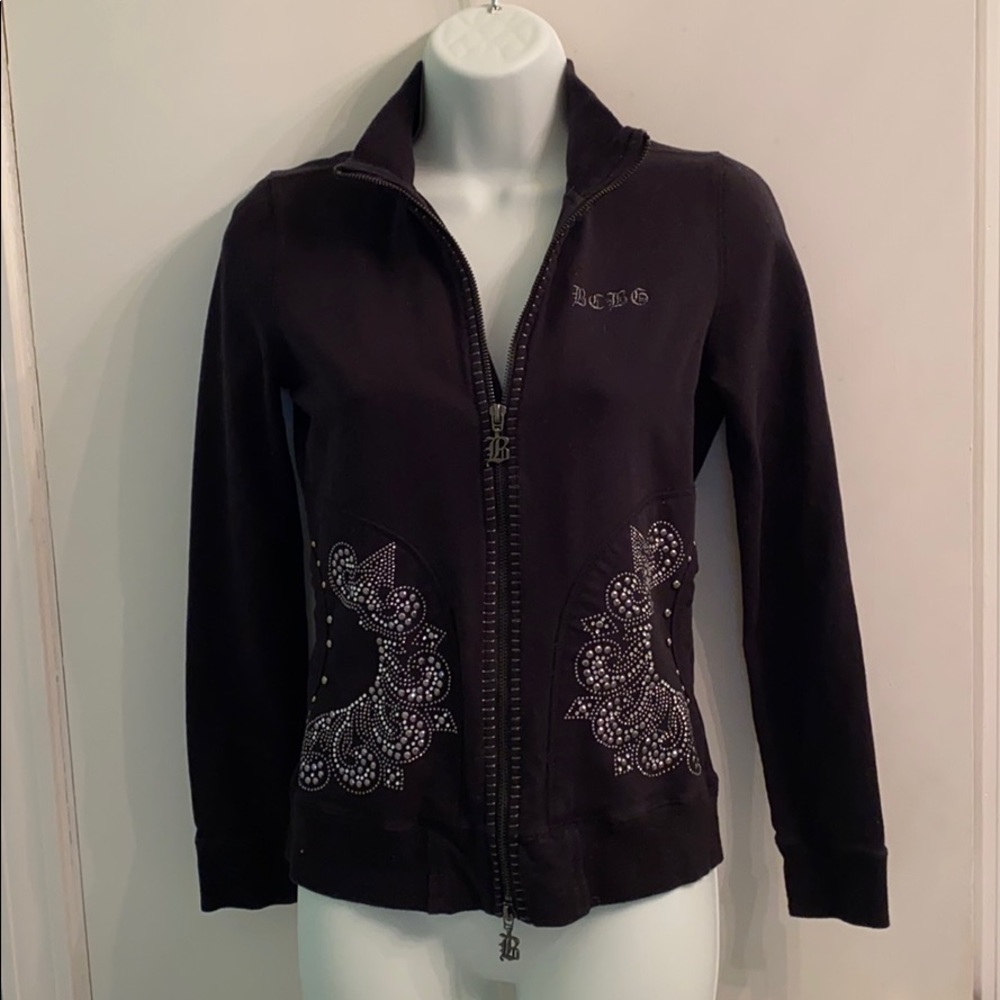 BCBG Maxazria Black sweatshirt  jacket